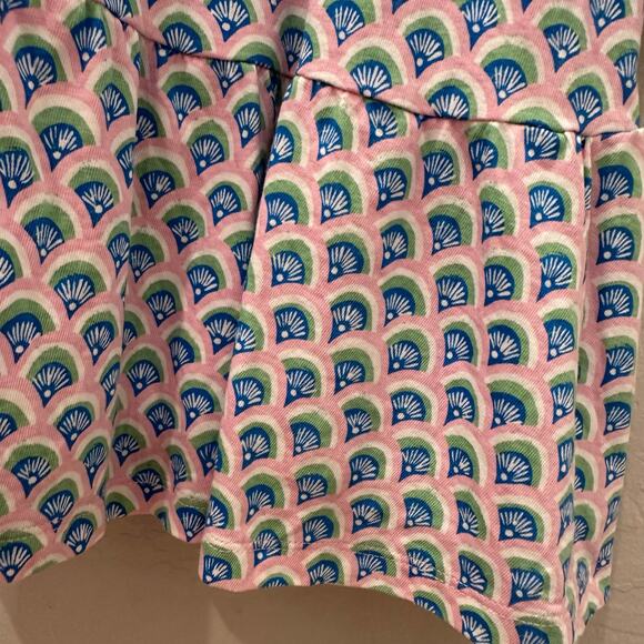 Tea Collection Blue Stripe Pink Fan Twirl Dress - Picture 6 of 8